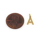 26pcs 18k Gold Filled Letter Charms,Initial Charms,Letter Pendants for DIY Bracelet Necklace Jewelry Making - color: letter style 3