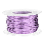 HARFINGTON 20 Gauge Aluminum Craft Wire 0.8mm 98.5ft Flexible Bendable Anodized Metal Jewelry Sculpting Wire for Jewelry Making Modelling Craft DIY, Light Purple - color: Light Purple, size: 30M x 0.8mm