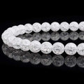 RUBYCA Natural AAA Grade White Clear Quartz Crystal Crackle Round Beads Jewelry Making 1 Strand 6mm - color: Round Crackle a, size: 6mm