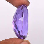 GEMHUB Gemstone Beads purple Amethyst Gem 81.50 Carats. Perfect Oval Shape Loose Gemstone Jewelry Making For Women And Men