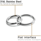 2000 Pieces Stainless Steel Jump Rings for Jewelry Making, 7mm, 18 Gauge Thickness, Silver (7mm) - color: 7mm