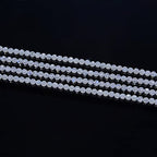 Adabele 15 Inch Natural Blue Flash Moonstone Healing Gemstone 3mm (0.12 Inch) Tiny Small Faceted Round Loose Beads Stone Spacer (110-120pcs) for Craft Jewelry Making GK3-7 - color: Blue Flash Moonstone, size: 3mm (0.12") - 15 inch/1 strand