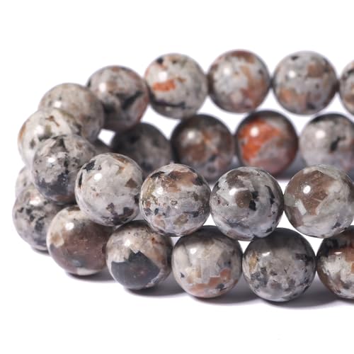 Black Volcanic Lava 6mm 60 Pcs Stone Beads for Jewelry Making Large Beads Bracelet Keychain Loose Round Smooth Gemstone Beads Necklace Earrings DIY Arts and Crafts Natural Stone Beads ﻿ - color: Black Volcanic Lava, size: 6mm