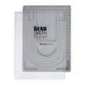 The Beadsmith Bead Board with Cover, Grey Flocked, 3 U-Shaped Channels, 6 Recessed Compartments,13.25H x 9.75L inches, Design Boards for Creating Bracelets, Necklaces and Other Jewelry - size: 28" - U Channel w/ Cover