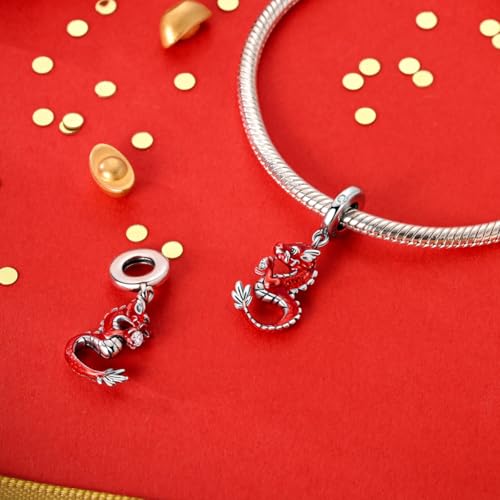 LAZA Charms for Bracelets 925 Sterling Silver Butterfly Summer Travel Ocean Lucky Charm Beads Pendant Jewelry for Women Mom - color: Baby Dragon