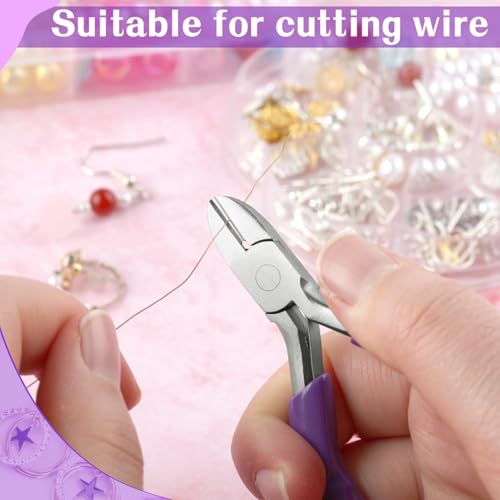 SPEEDWOX 3-Inch Diagonal Cutters Small Wire Cutting Pliers for Jewelry Making, Floral Wire, Zip Ties - Mini Side Cutting Tool, Snips, Flush Pliers - style: Diagonal Cutting Pliers