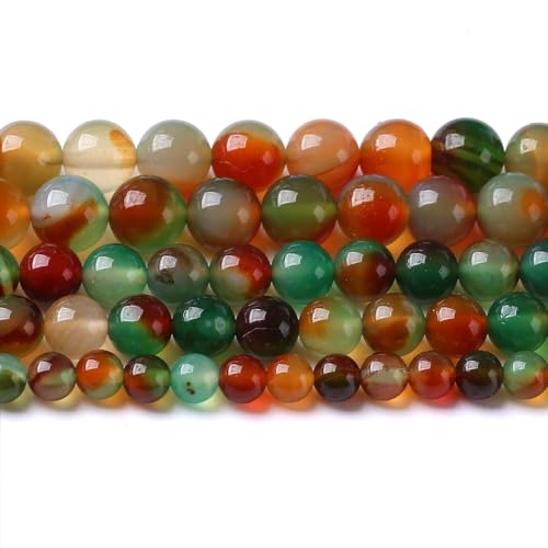 10mm 36pcs Natural Peacock Agates Beads for Jewelry Making Semi Precious Loose Gemstones Beads DIY Bracelet Necklace 15" 1 Strand - color: Peacock Agate, size: 10mm