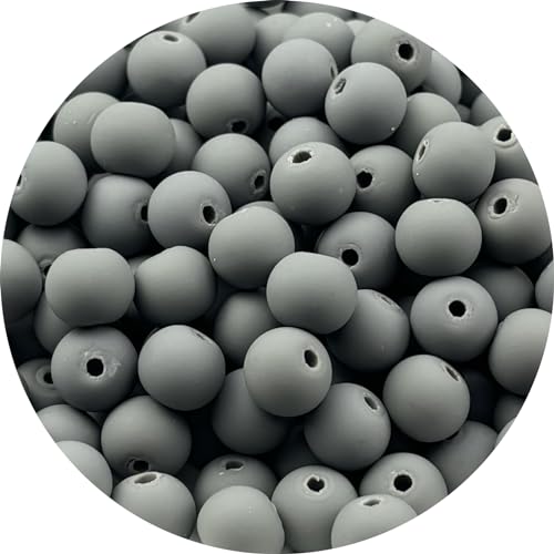200pcs 6mm Polymer Clay Beads Round Spacer Beads Heishi Vinyl Beads for Making Bracelet Necklace Earring Accessories DIY Handmade Craft(Deep Gray) - color: Deep Gray, size: 6mm