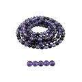 DandS ltd Crackle Lampwork Glass Beads for Jewelry Making, Purple, Vibrant DIY Bracelets, Necklaces, Earrings, Beading Supplies & Craft Kits for Handmade Jewelry, 80pcs 0.39 inch (10mm), #J211-10 - color: Purple