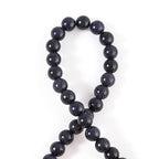 100Pcs Natural Stone 6mm BlueSand Stone Round Loose Gemstone Energy Healing Beads Hole Size 1mm DIY Smooth Beads for Bracelet Necklace Earrings Jewelry Making - color: BlueSand Stone, size: 6mm