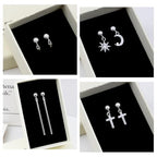 Silver Ball Earring Posts Hypoallergenic Earring Studs Ball Ear Pin with 925 Sterling Silver Post for DIY Jewelry Making Findings - color: A Style-Silver Dull Polish Ball