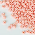 Size 6/0 Crafts Glass Seed Beads 4mm Light Pink Beads for Jewelry Making (Total About 100g About 1200pcs) - color: Light Pink