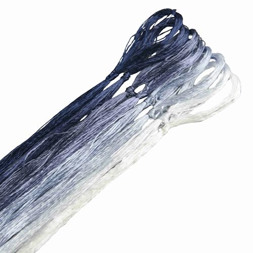 8 Skeins Mulberry Silk Floss Embroidery Thread Floss-Cross Stitch Threads China Silk Woven Jewelry Threads DIY Sewing Kits (12) - color: 12