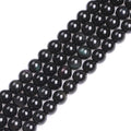 GEM-Inside Natural 10mm Black Obsidian Gemstone Loose Beads Round Energy Power Beads for Jewelry Making 15" - color: Black Obsidian, size: 10mm