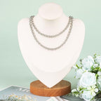 KYUNHOO 4 Meters Circle Link Chain Spool Soldered Stainless Steel Chains for Jewelry Making Charm Chains Bulk for Men DIY Jewelry Craft Finding Jewelry Making Supplies - color: Silver Circle