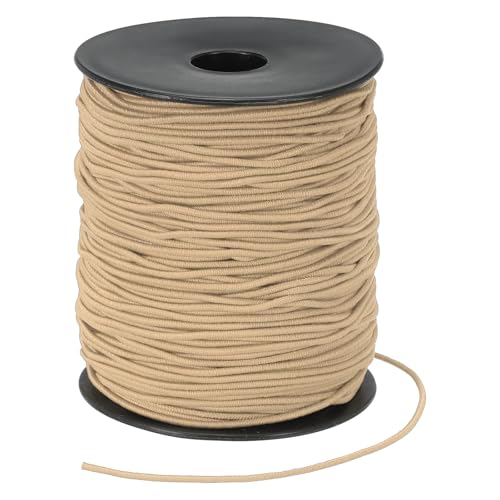 PATIKIL Stretchy String for Bracelets 109 Yards / 100m, 1.5mm Elastic Cord for Jewelry Making, Necklaces, Beading and Crafts DIY, Brown - color: Brown