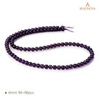 BEADNOVA 4mm Natural Amethyst Purple Quartz Gemstone Round Loose Beads for Jewelry Making (90-92pcs) - color: 21) Amethyst Quartz Round Beads, size: 4mm