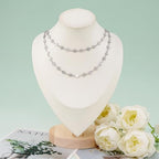 KYUNHOO Beautiful Daisy Flower Chain Roll 13 Feet Embossed Heart Chains for Jewelry Making Stainless Steel Silver Jewelry Supplies for DIY Handcrafts - color: FLower Silver