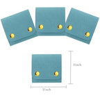 3Pcs Microfiber Jewerly Rolls Small Jewelry Bags for Jewelry Gift Bags Jewelry Organizer Pouch with Double Snap Button for Jewelry Travel Jewelry Pouch, 3"x3"(Sky Blue) - color: Sky Blue