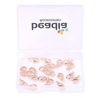 BEADIA Rose Gold Plated Lobster Clasps Non Tarnish 12mm 20pcs for Jewelry Making Findings - color: Lobster Clasps Rose Gold, size: 12mm