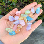 Adabele 30 Inch Natural Raw Healing Crystal Quartz Nugget Drilled Gemstone Loose Beads Chakra Rainbow AB Titanium Coated Chakra Gem Stone Spacer for Jewelry Craft Making GA-B6 - color: Chakras Rainbow Ab, size: 30 Inch/2 Strands