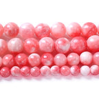 120PCS 6MM Pink Persian Jade Spacer Loose Beads for Jewelry Making DIY Bracelet Necklace 2 Strands - color: Pink Persian Jade, size: 6mm (2 strands)