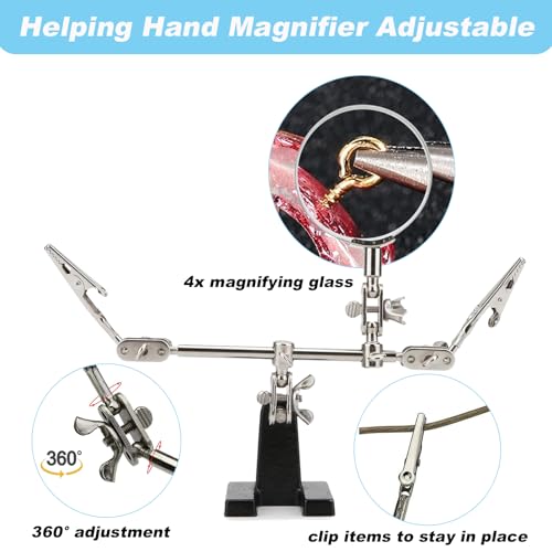 EUIQUE Jewelry Making Supplies Kits Repair Tools for Adults with Pliers, Wires, Necklace Chains, Findings and Helping Hands - color: Black