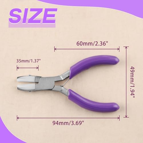 SPEEDWOX Nylon Jaw Pliers - Double Flat Jaw Pliers for Jewelry Making - style: Flat Nylon Jaw Pliers