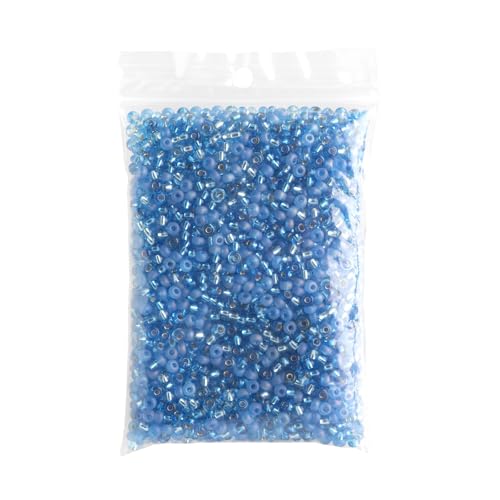 John Bead Czech Glass Seed Beads 6/0 (100g) Aqua Mix Beads for DIY Art Crafts Jewelry Bracelets Necklaces Earrings Making - color: Aqua Mix