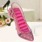 2 PCS Set Jewlery Display Shoe Ring Holder - Mannequin Necklace Display Bracelet Orgaziner (Fuchsia) - color: Fuchsia