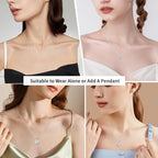 Jewlpire 18k Gold Plated 925 Sterling Silver Chain Necklace for Women, 1.2mm Cable Chain Necklace Thin & Dainty & Sturdy Women's Chain Necklaces 14/16/17/18/20/22/24 Inch - color: 925 Sterling Silver, size: 16 Inch