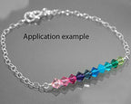 100pcs Authentic Preciosa 3mm (0.12 Inch) Small Faceted Bicone Crystal Loose Beads Jet Black AB Compatible with Swarovski Elements Crystals for Jewelry Making Pre-B340 - color: Jet AB, size: 3mm (0.12 Inch) - 100pcs