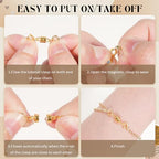 Double Magnetic Necklace Clasp, 12PCS Strong Magnetic Clasps for Necklaces, Gold and Silver Magnetic Necklace Clasps and Closures, Magnetic Jewelry Clasps for Necklaces Bracelet Anklet Jewelry Making
