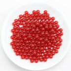DUQGUHO Red Carnelian Beads 8mm Natural Crystal Red Beads Round Polishing Stone Bead Genuine Gemstone Beads for DIY Jewelry Making 47 Pcs - color: Red#1