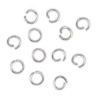 DanLingJewelry 1000 pcs 304 Stainless Steel 19 Gauge Open Jump Rings 6mm for Jewelry Making Connectors Jewelry Finding Stainless Steel Color - color: 1000 pcs - ф6mm δ 1mm