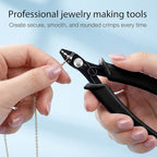 Bead Crimper for Jewelry Making Jewelry Crimper Tool Beading Pliers Tool Jewelrys Pliers With PVC Handle for Beading Earring Necklace Bracelet DIY Jewelrys Making