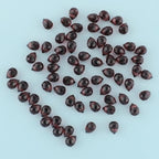 100pcs Burgundy Faceted Crystal Glass Beads 8x10mm, Shiny Teardrop Glass Beads for Jewelry Making, Crystal Beads for Bracelet Necklace Earring DIY Craft - color: Burgundy