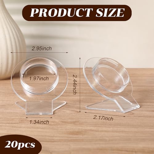 20 Pcs Acrylic Bracelet Display, Clear Bracelet Display Stand, Bracelet Display Stand For Vendors, Bracelet Holder Bangles Organizer For Store, Showcase And Home Storage