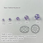 600pcs Crystal Glass Beads 3mm 4mm 6mm 8mm 10mm Rondelle Faceted Crystal Beads Spacer Beads for Necklace Bracelet Earrings DIY Jewelry Crafts Making Supplies(Crystal Purple AB) - color: Crystal Purple AB