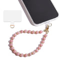 Marble Beaded Phone Wrist Strap,Detachable Phone Bracelet Strap with Tether Tab,Hands-Free Wristlet Strap (Pink-2) - color: Pink-2