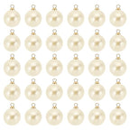 PATIKIL Pearl Charm, 100pcs Pearl Beads Faux Pearl Pendant Charm DIY for Jewelry Making Bracelets Earrings Necklace Crafts - color: Golden Beige, size: 14mm