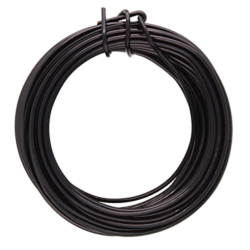 The Beadsmith Square Craft Wire - Soft Temper Beading Wire, Black Color, 18 Gauge, 7 Yards - color: Black, size: 18 Gauge, 7 Yard Coil