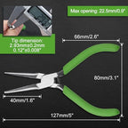 Small Needle Nose Pliers for Jewelry Making, 5 Inches Long Nose Pliers with Long Tapering Mini Pliers Serrated Jaws for Bending Wire, Gripping - style: Needle Nose Plier