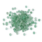 BEADIA Natural Green Aventurine Short Cylinder Beads 2x3mm 155pcs Tube Loose Semi Gemstone Beads for Jewelry Making Design - color: Green Aventurine