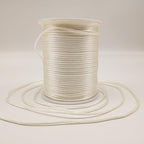 2 mm 330 Feet Satin Nylon Cord String for Jewelry Making Bracelet Necklaces Beading Thread Rattail Macrame Kumihimo Chinese Knot Craft - size: Cream
