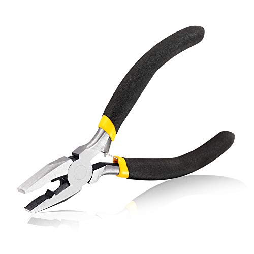 SPEEDWOX Mini Linesman Pliers Wire Cutters 4.5 Inches Combination Pliers Jewelry Making Small Micro Fine Lineman's Pliers Beading Tool Hobby Repairing Crafts - size: Linesman Pliers