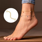 18K Solid Gold Necklace Extender for Women Bracelet Anklet Durable Adjustable Extension Chain Gold Necklace Extenders for Women 2 Inches - color: B