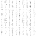 Youdiyla 80pcs Alloy Bright Silvery Father's Day Series New Tool Set Pendant Jewelry Making DIY Keychain Earrings Pendant Various Design Charms for Jewelry Making Bracelets Necklace (SN903) - color: SN903