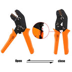 Hilitchi Professional Pin Crimping Tool 2.54mm 3.96mm 28-18awg 0.1-1.0mm² for Terminals with Wire-electrode Cutting Die Insulated Terminal Crimper/Stripper/Cutter Tool