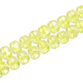 PATIKIL 75 Pcs 8mm OD 5mm Thick Crystal Glass Beads, Rondelle Crystal Beads Faceted Cut Gemstone Strand with Spacer Beads for Craft, Bracelet, Necklace, Lemon Yellow - color: Lemon Yellow